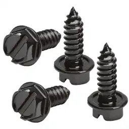 Walmart OttoSpeed Rustproof License Plate Screws (4-Pack, Black Stainless Steel) offer