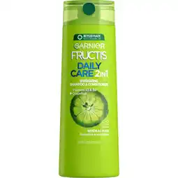 Walmart Garnier Fructis Daily Care 2-in-1 Cleansing Shampoo and Conditioner, Normal Hair 12.5 fl oz offer