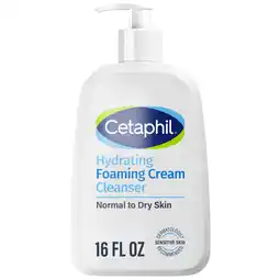 Walmart Cetaphil Hydrating Foaming Cream Cleanser for Dry to Normal, Sensitive Skin, 16 oz offer