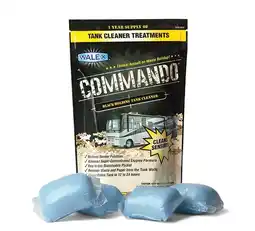 Walmart Walex Commando RV Black Holding Tank and Sensor Cleaner | 4-Pk | 1 Year Supply | Ocean Mist offer