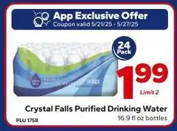 Save a Lot Crystal Falls Purified Drinking Water offer