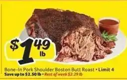 Winn Dixie Bone-In Pork Shoulder Boston Butt Roast offer