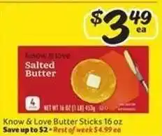 Winn Dixie Know & Love Butter Sticks offer