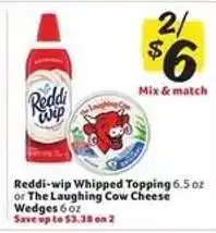 Winn Dixie Reddi-wip Whipped Topping or The Laughing Cow Cheese Wedges offer