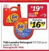 Winn Dixie Tide Laundry Detergent offer