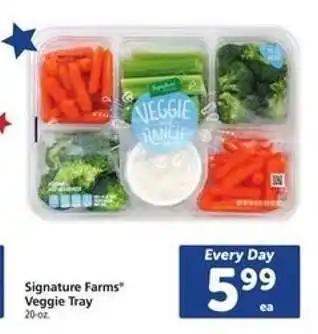 Safeway Signature Farms Veggie Tray offer