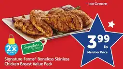 Safeway Signature Farms Boneless Skinless Chicken Breast Value Pack offer