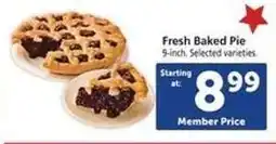 Safeway Fresh Baked Pie offer
