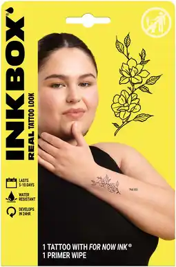 Walmart Inkbox Temporary Tattoos, Magnolia, 1 Pack offer