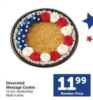 Safeway Decorated Message Cookie offer