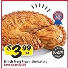 Winn Dixie 8 Inch Fruit Pies offer