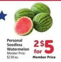 Safeway Personal Seedless Watermelon offer