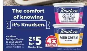 Safeway Knudsen Cottage Cheese or Sour Cream offer