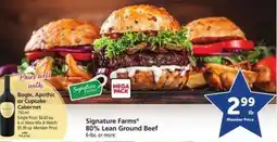 Safeway Signature Farms 80% Lean Ground Beef offer