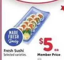 Safeway Fresh Sushi offer