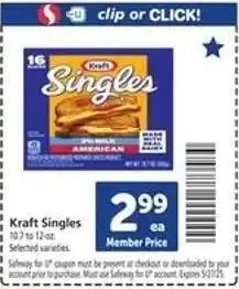 Safeway Kraft Singles offer
