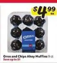 Winn Dixie Oreo and Chips Ahoy Muffins offer