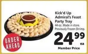Safeway Kick'd Up Admiral’s Feast Party Tray offer