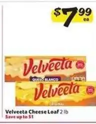 Winn Dixie Velveeta Cheese Loaf offer