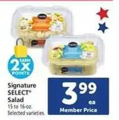 Safeway Signature Select Salad offer