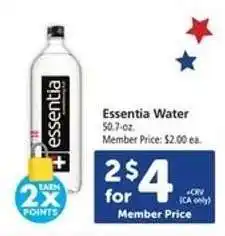 Safeway essentia Water offer