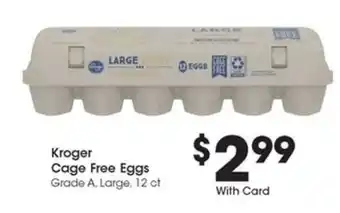 Kroger Kroger Cage Free Eggs offer