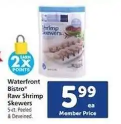 Safeway Waterfront Bistro Raw Shrimp Skewers offer