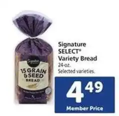 Safeway Signature SELECT Variety Bread offer