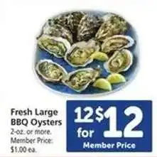 Safeway Fresh Large BBQ Oysters offer