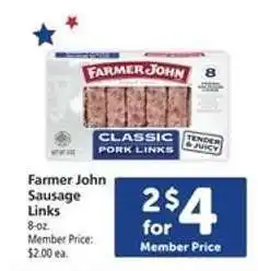 Safeway Farmer John Sausage Links offer