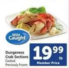 Safeway Dungeness Crab Sections offer