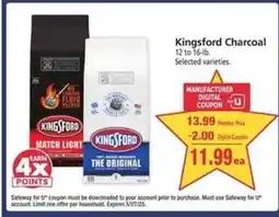 Safeway Kingsford Charcoal offer