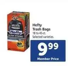 Safeway Hefty Trash Bags offer