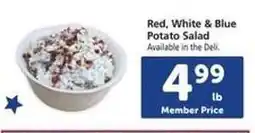 Safeway Red, White & Blue Potato Salad offer