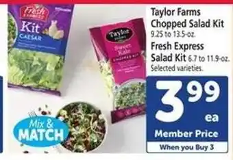 Safeway Taylor Farms Chopped Salad Kit offer