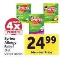 Safeway Zyrtec Allergy Relief offer