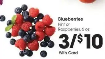 Kroger Blueberries or Raspberries offer