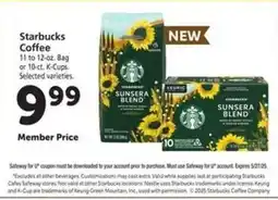 Safeway Starbucks Coffee offer