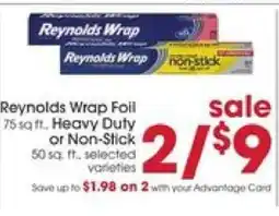 Giant Eagle Reynolds Wrap Foil offer