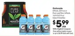Kroger Gatorade or Pure Leaf Tea offer