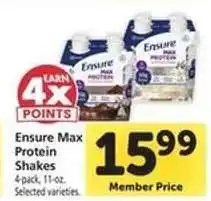 Safeway Ensure Max Protein Shakes offer
