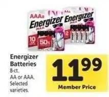 Safeway Energizer Batteries offer