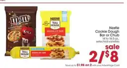 Giant Eagle Nestle Cookie Dough Bar or Chub offer