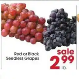 Giant Eagle Red or Black Seedless Grapes offer