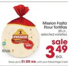 Giant Eagle Mission Fajita Flour Tortillas offer