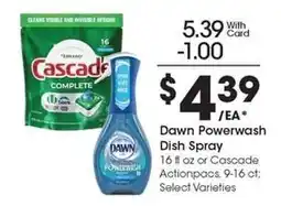 Kroger Dawn Powerwash Dish Spray offer