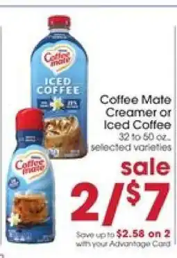 Giant Eagle Coffee-mate Creamer or Iced Coffee offer