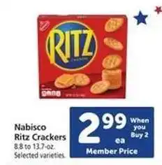 Safeway Nabisco Ritz Crackers offer