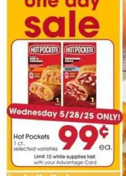 Giant Eagle Hot Pockets offer