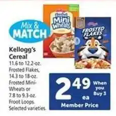 Safeway Kellogg's Cereal offer